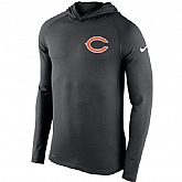 Men's Chicago Bears Nike Charcoal Stadium Touch Hooded Performance Long Sleeve T-Shirt,baseball caps,new era cap wholesale,wholesale hats